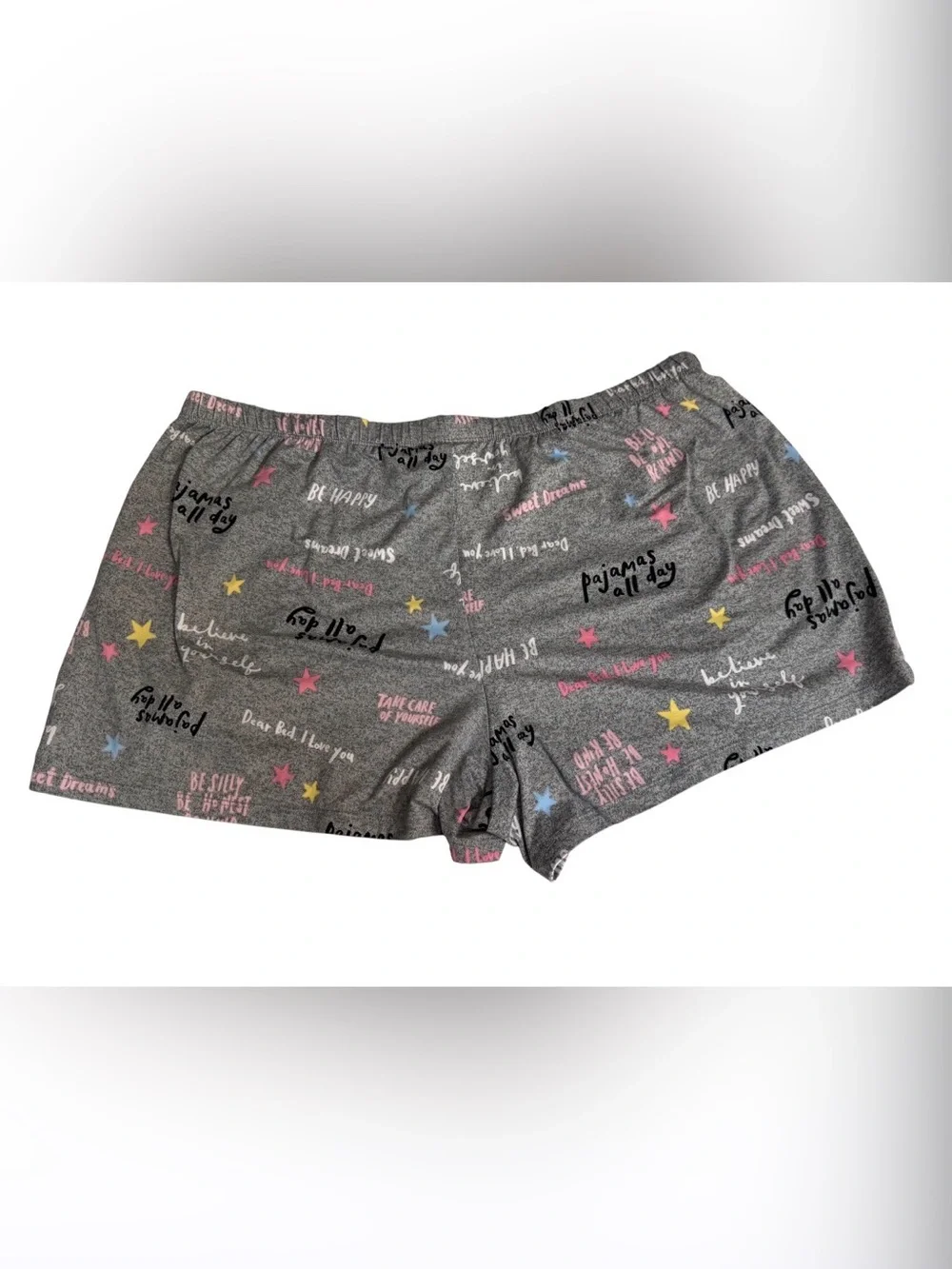 JOYSPUN  SLEEPWEAR SHORTY SET Gray Print Tank & Shorts Many